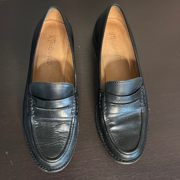 MADEWELL The Elinor Loafer in Leather Black Slip On Penny Loafer Shoe Sz 6 - Picture 5 of 14